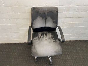 Faded Black Office Chair - REDUCED