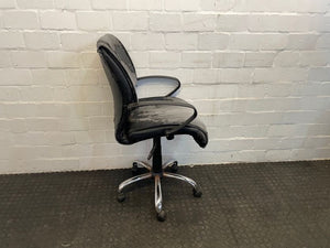 Faded Black Office Chair - REDUCED