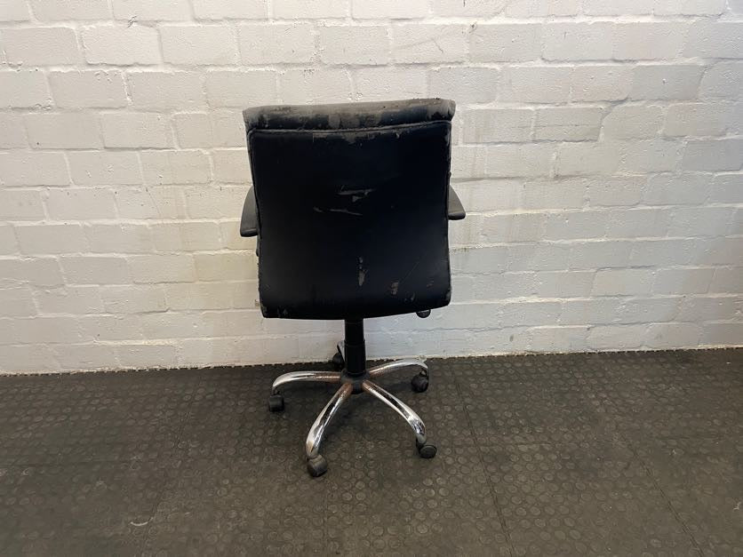 Faded Black Office Chair - REDUCED