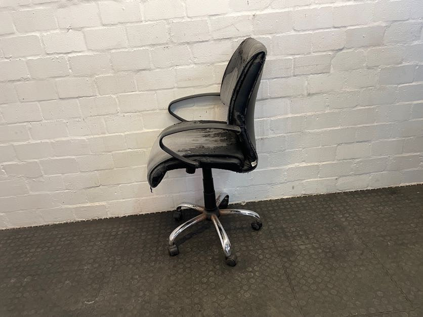 Faded Black Office Chair - REDUCED