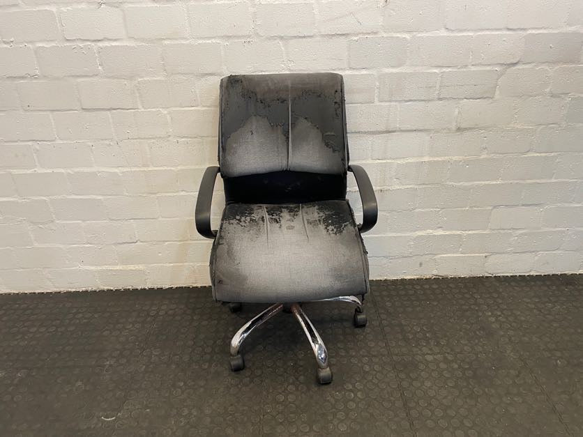 Faded Black Office Chair - REDUCED
