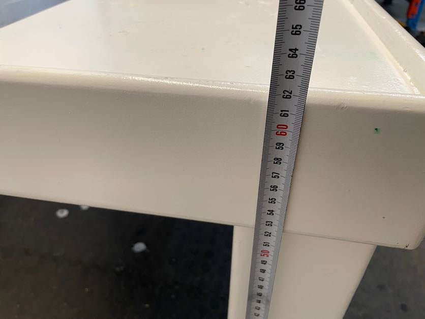 White Coffee Table with 3 Holes - PRICE DROP - 2ndhandwarehouse.com