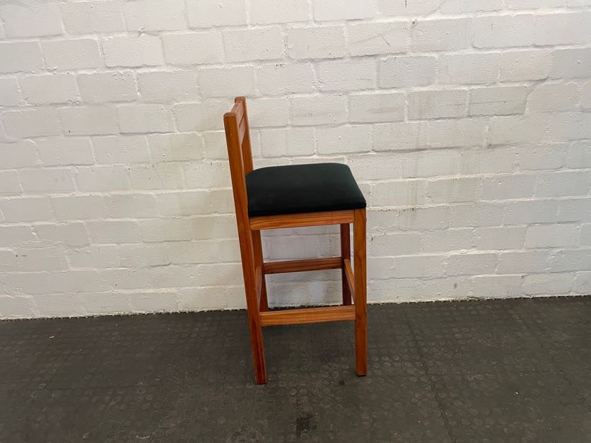 Dark Green Seat Wooden Bar Stool - PRICE DROP - 2ndhandwarehouse.com