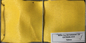 Yellow 3m(W) Shade Cloth (Fire Retardent) - 2ndhandwarehouse.com