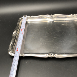 Silver rectangle tray - 2ndhandwarehouse.com